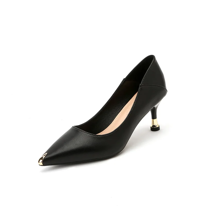 

High Heels Women's 2022 New Spring Pointed Toe Sexy Professional Work Women's Shoes French Single Shoes Women's Stilettos Women