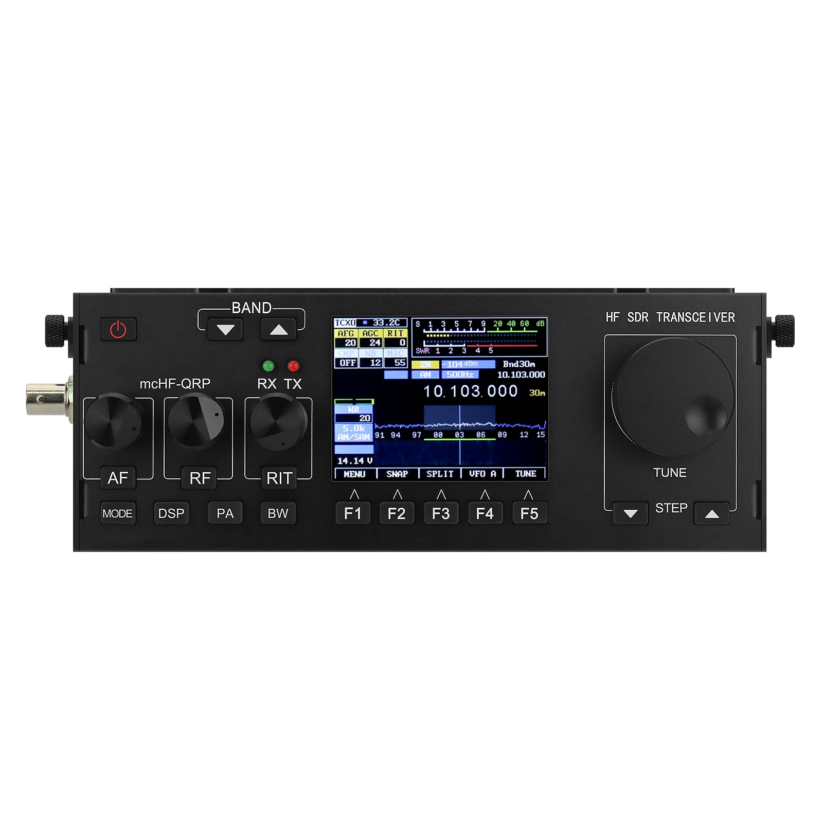 Фото HamGeek MCHF V0.6.3 Коротковолновый комплект КВ SDR Трансивер QRP Трансивер Аматорская любительская радиостанция с черными кнопками №2
