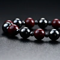 natural hematite slimming necklace for women men jewelry accessories bohemia type round beads energy bracelet for healthy