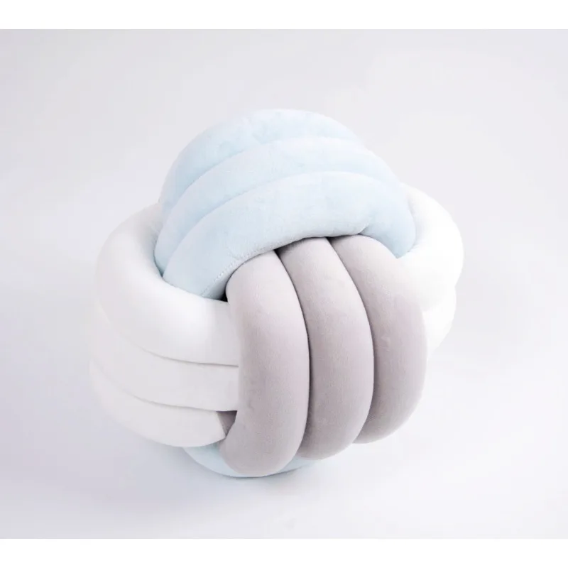 Круглая подушка с тройными ткаными веревками для окон и стульев в скандинавском