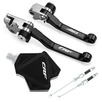 motorcycle short stunt clutch lever easy pull cable system brake clutch levers for honda crf150f crf230f crf 150f 230f 2003 2021