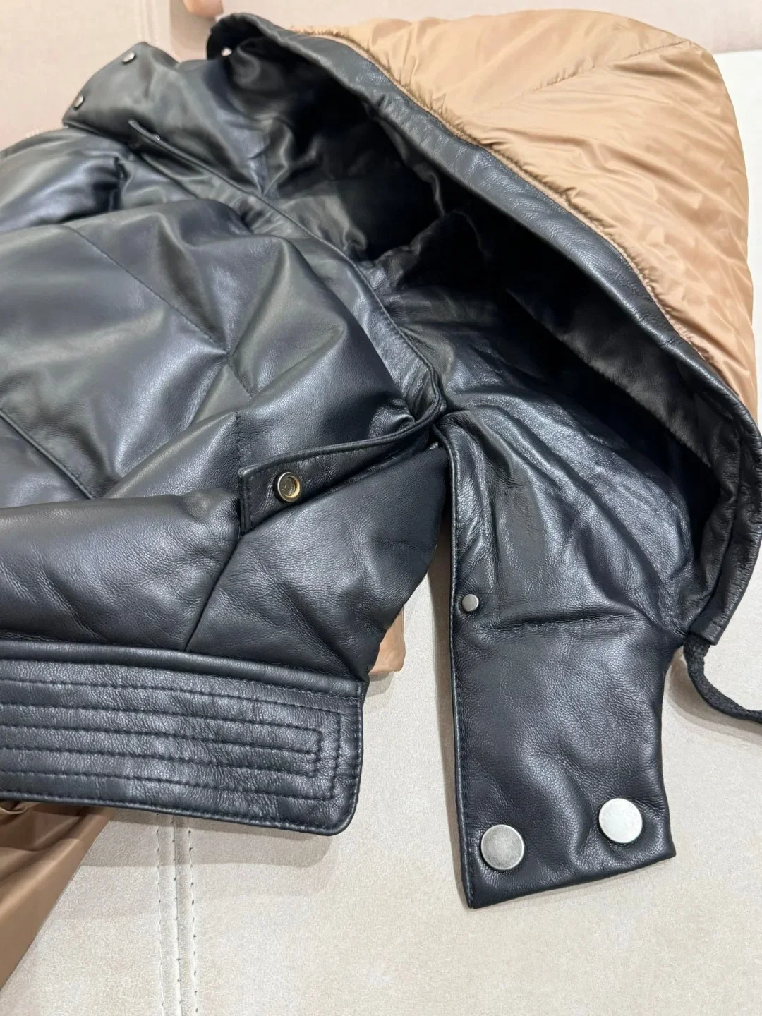 Зимний женский двусторонний пуховый жилет B * C съемная модная теплая куртка без