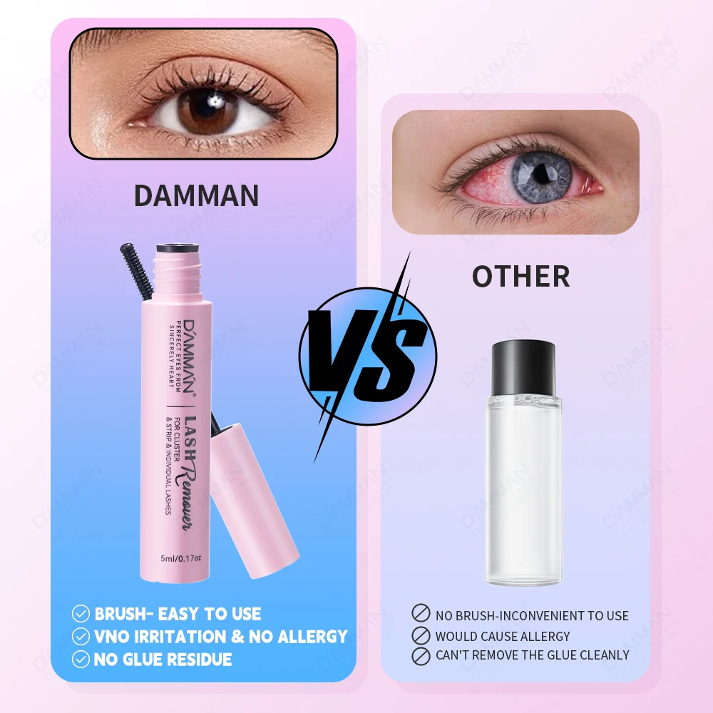 5 бутылочек для удаления клея накладных ресниц средство индивидуального