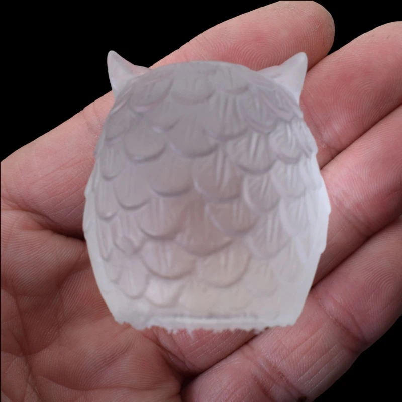 

3D Owl Bird Car Pendant Epoxy Glue Silicone Crystal Mold Table Soft Ceramic Plaster Ornament Diy Crafts Decorations T8DE