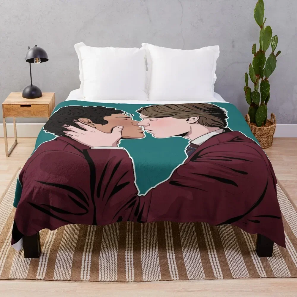 Одеяло с принцом Вильгельмом и Симоном молодежное Целующимися роялами Эдвином