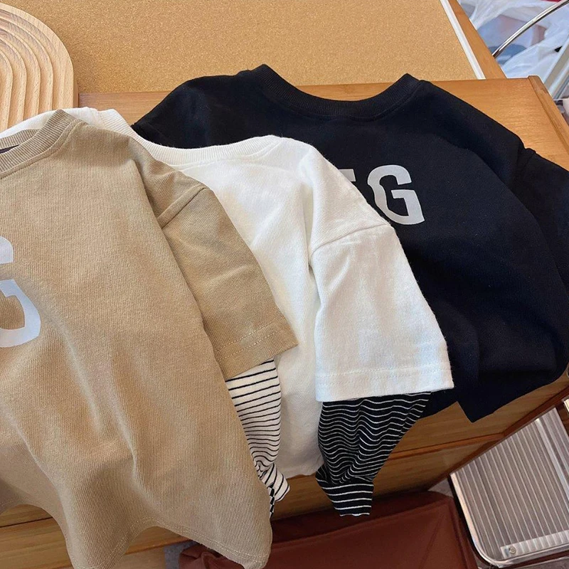 Хлопковая футболка унисекс футбольный трикотаж в повседневном стиле для детей с