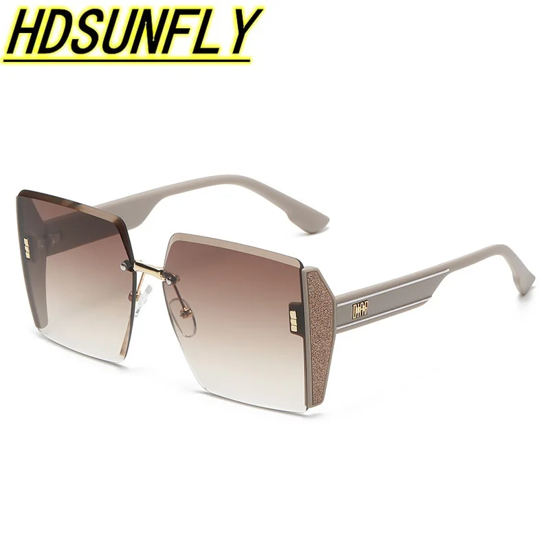 

Fashion Square Sunglasses Goggle UV400 Oversized Frame Gradient Lens Driving Eyewear UV Protection Sun Glasses Female Shades
