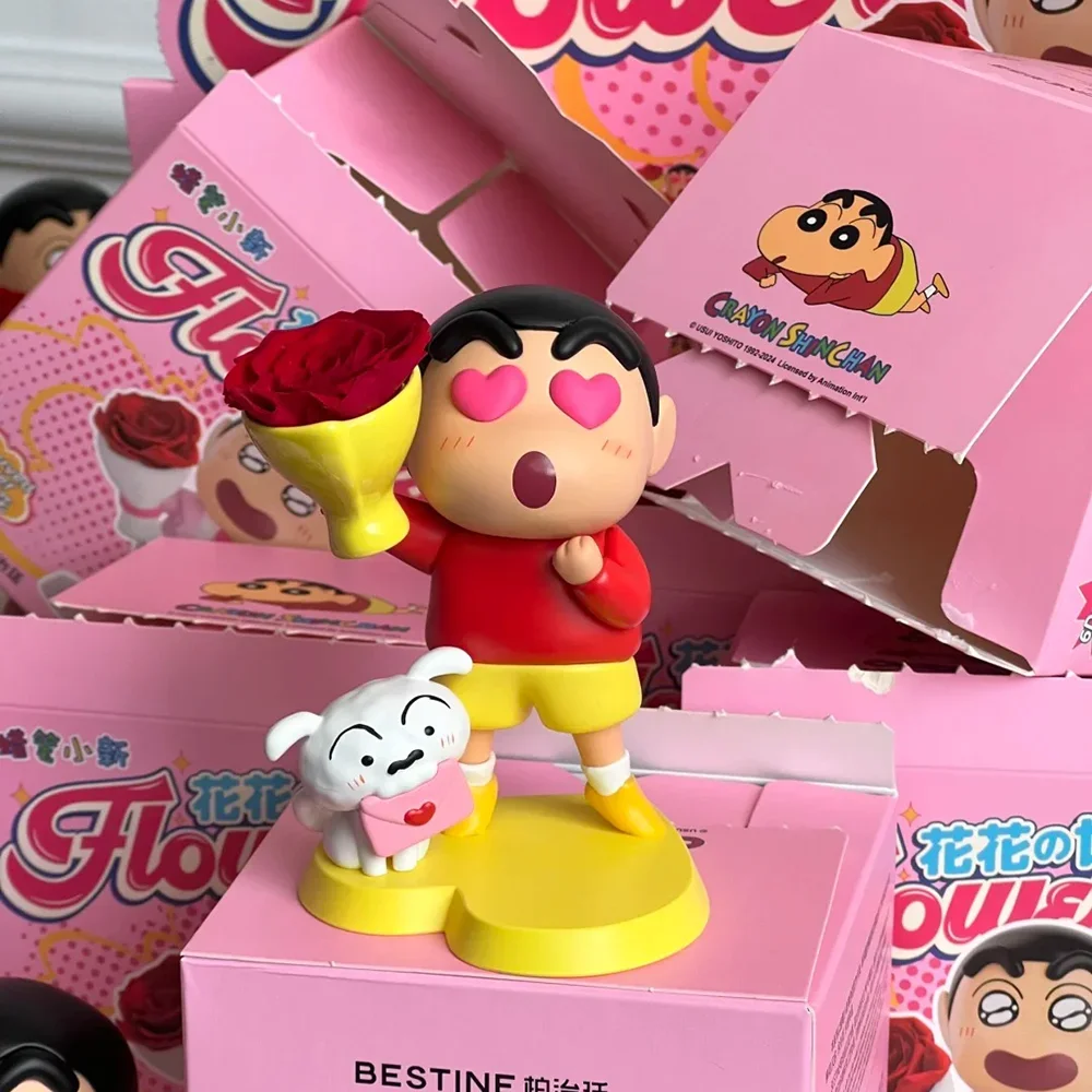Милый карандаш Шин-Чан Цветочный мир Бессмертная цветочная серия украшения