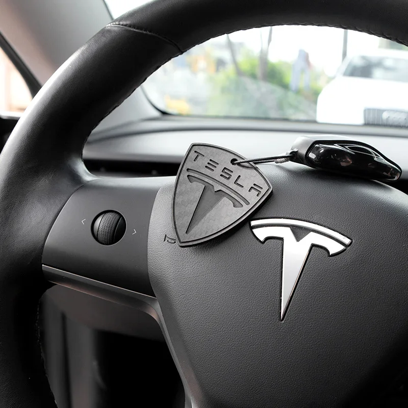 

Цепочка для ключей из натурального углеродного волокна, декоративная подвеска для Tesla Model 3 Y X S, автомобильный брелок, принадлежности