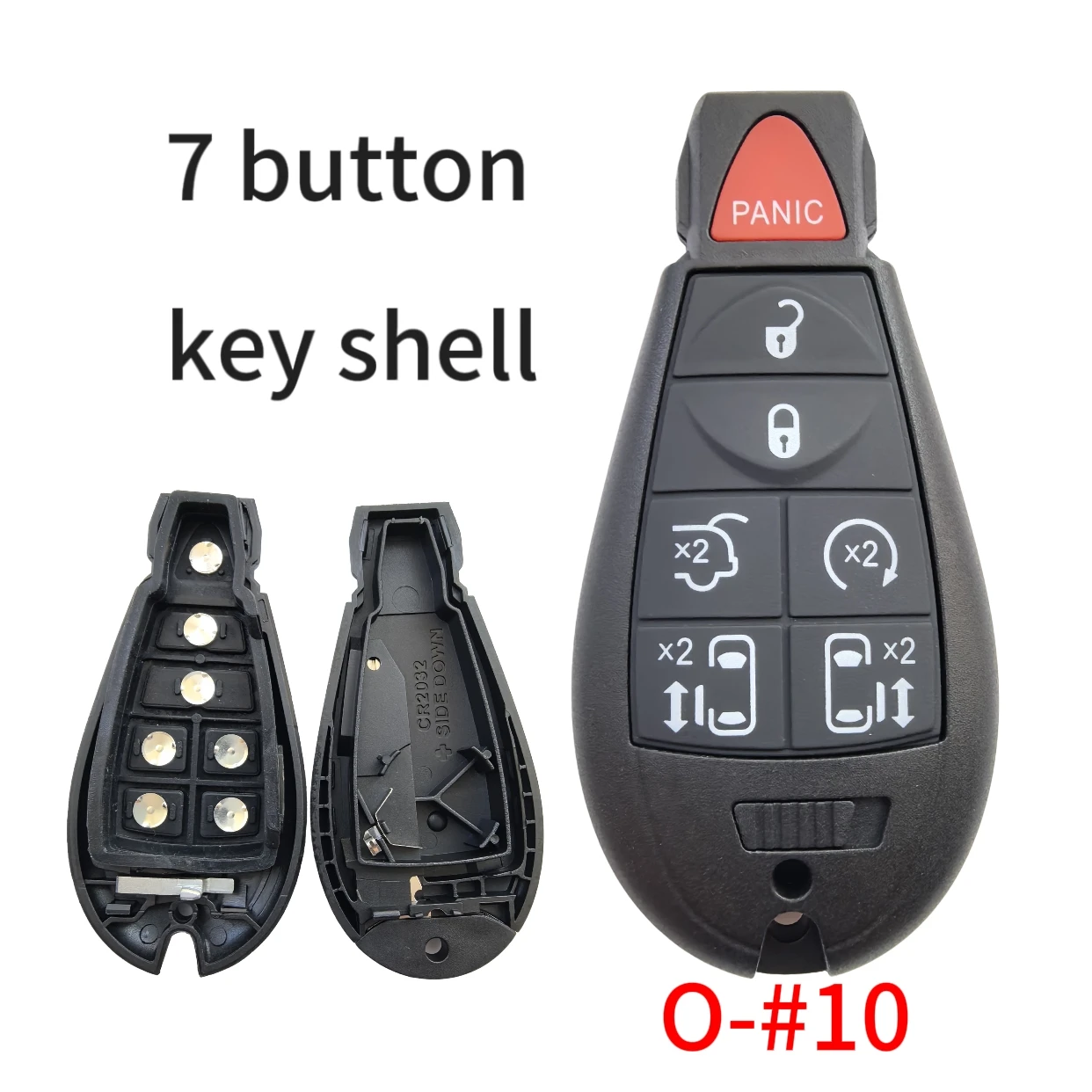 

JXKEY 3/4/5/6 кнопочный смарт-брелок с дистанционным управлением, сменный чехол для Chrysler Town & Country Dodge Caravan Journey IYZ-C01C