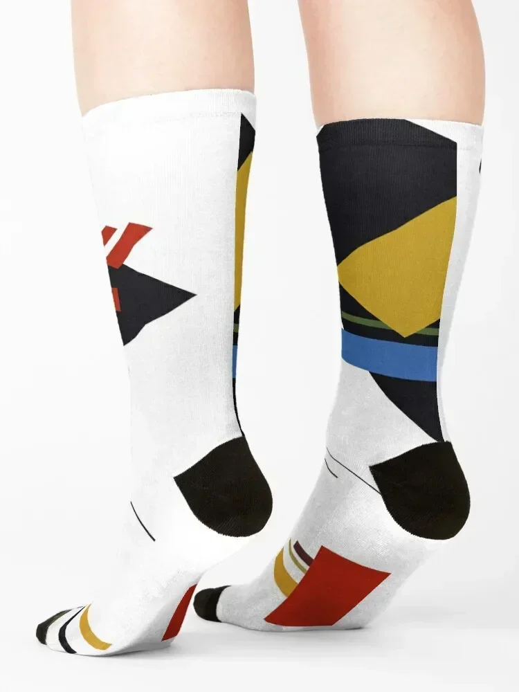 Геометрический абстрактный мужской козырек # 9. Носки для бега мужские хлопковые