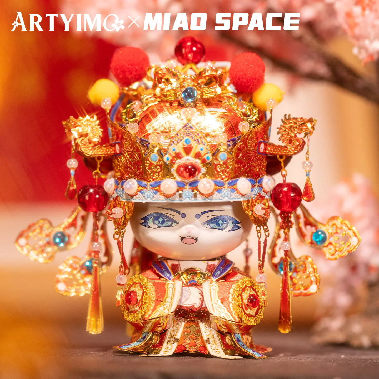 Фото ARTYIMO Moon Glow Star Treasure Cat 3D металлическая модель-головоломка для самостоятельной сборки, подарок на Рождество, Хэллоуин, день рождения, развивающая игрушка №2