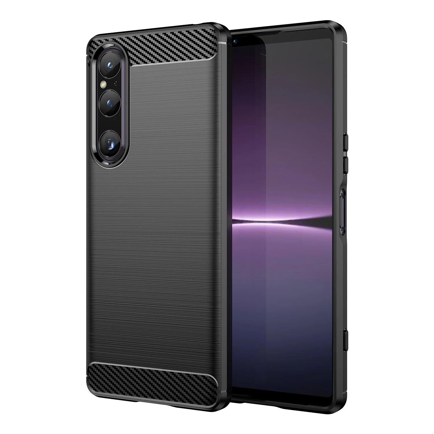 For Sony Xperia 1 V Case Sony Xperia 1 V Cover 6.5 inch Shockproof Soft Silicone Protective Bumper For Sony Xperia 1 V 5G Fundas