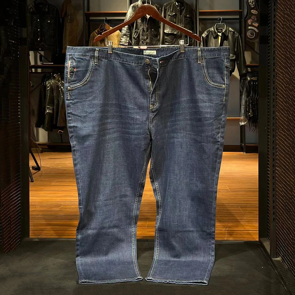 Мужские эластичные трусики с высокой талией темно-синие очень большие размеры