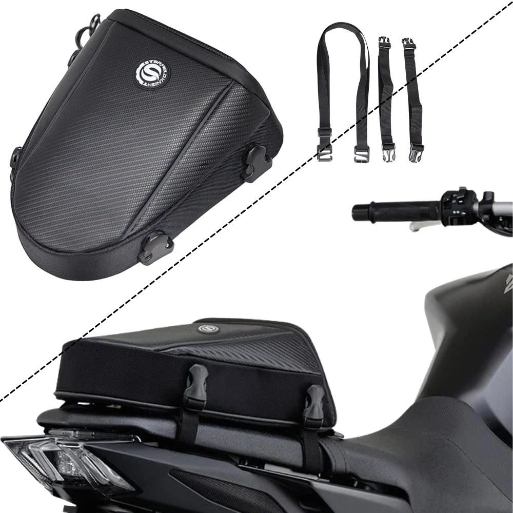For KAWASAKI Z250 Z300 Z650 Z750 Z800 Z900 Z1000 Z1000SX Motorcycle Tail Bag Multi-functional Rear Seat Bag Rider Backpack