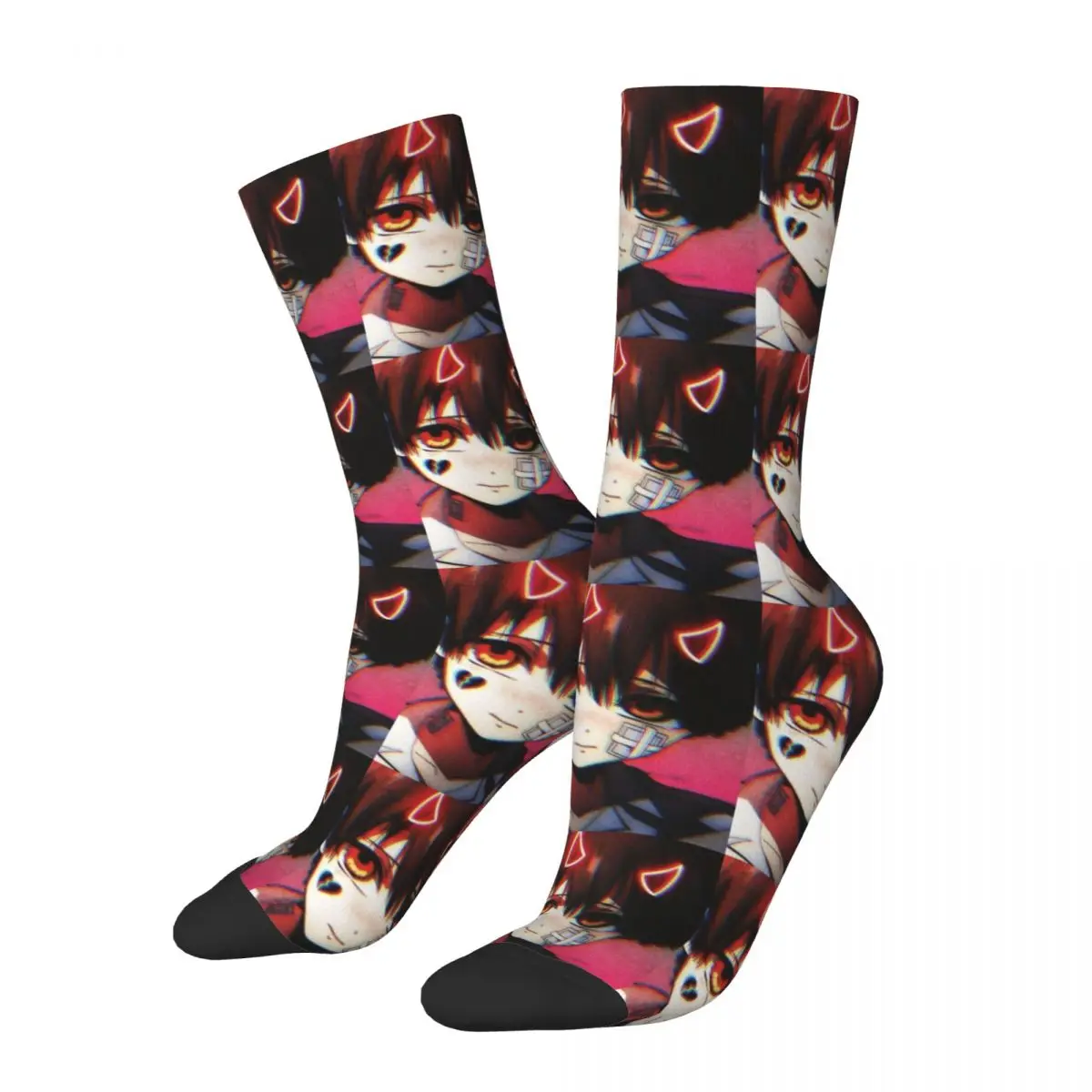 

Hip Hop Retro Jibaku Shounen Hanako-kun Crazy Men's Socks Unisex Jibaku Shonen Hanako-kun Street Style Seamless Crew Sock