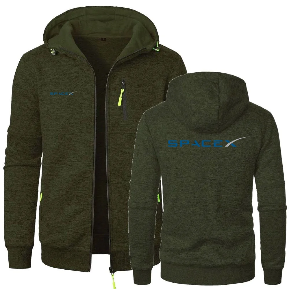 Мужские толстовки SpaceX Rocket StarmanX Expedition ELON MUSK SPACE SCIENCE Толстовки Кардиган пуловеры с