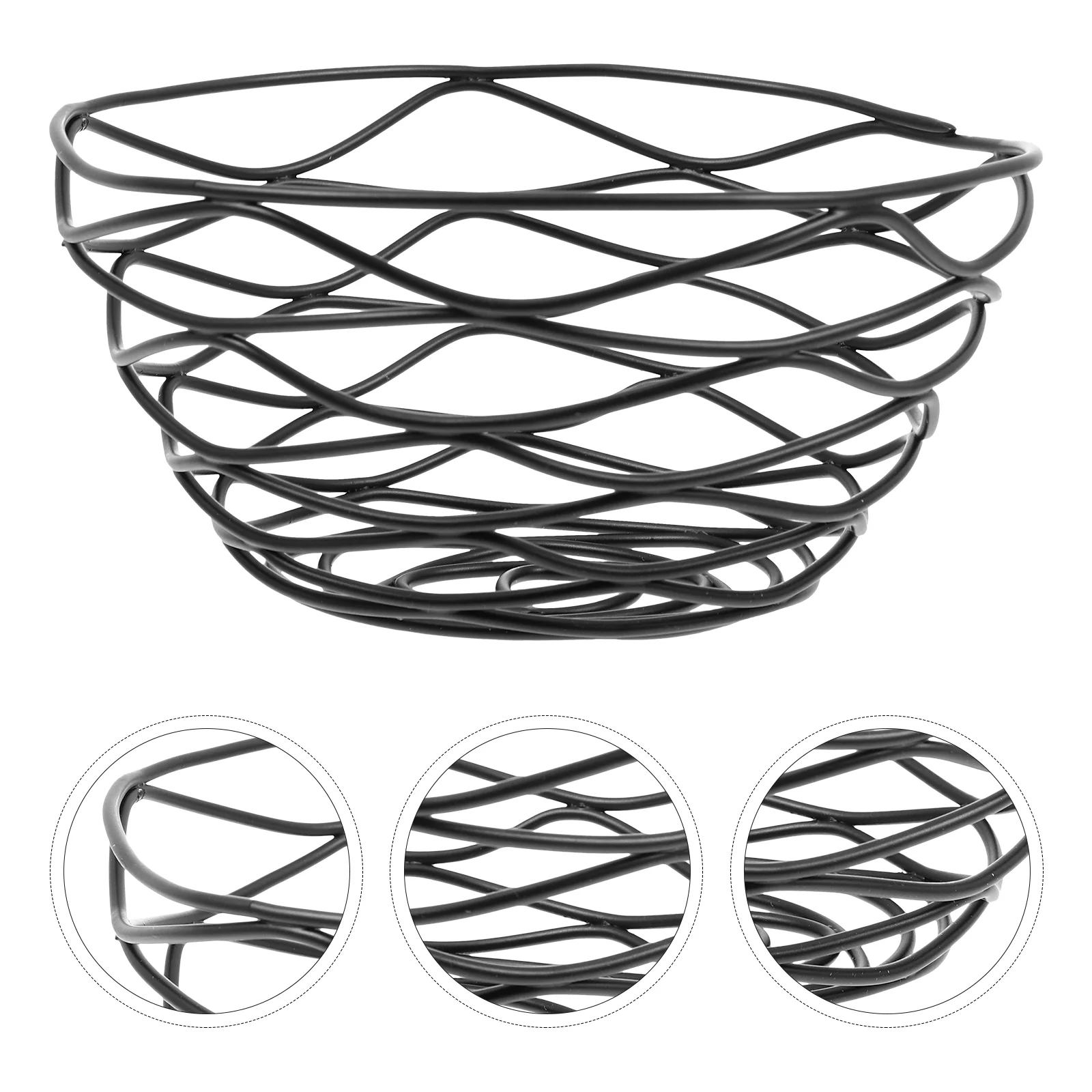 

Metal Chips Basket Fried Food Basket Hollow Snack Serving Basket Shop Snack Container