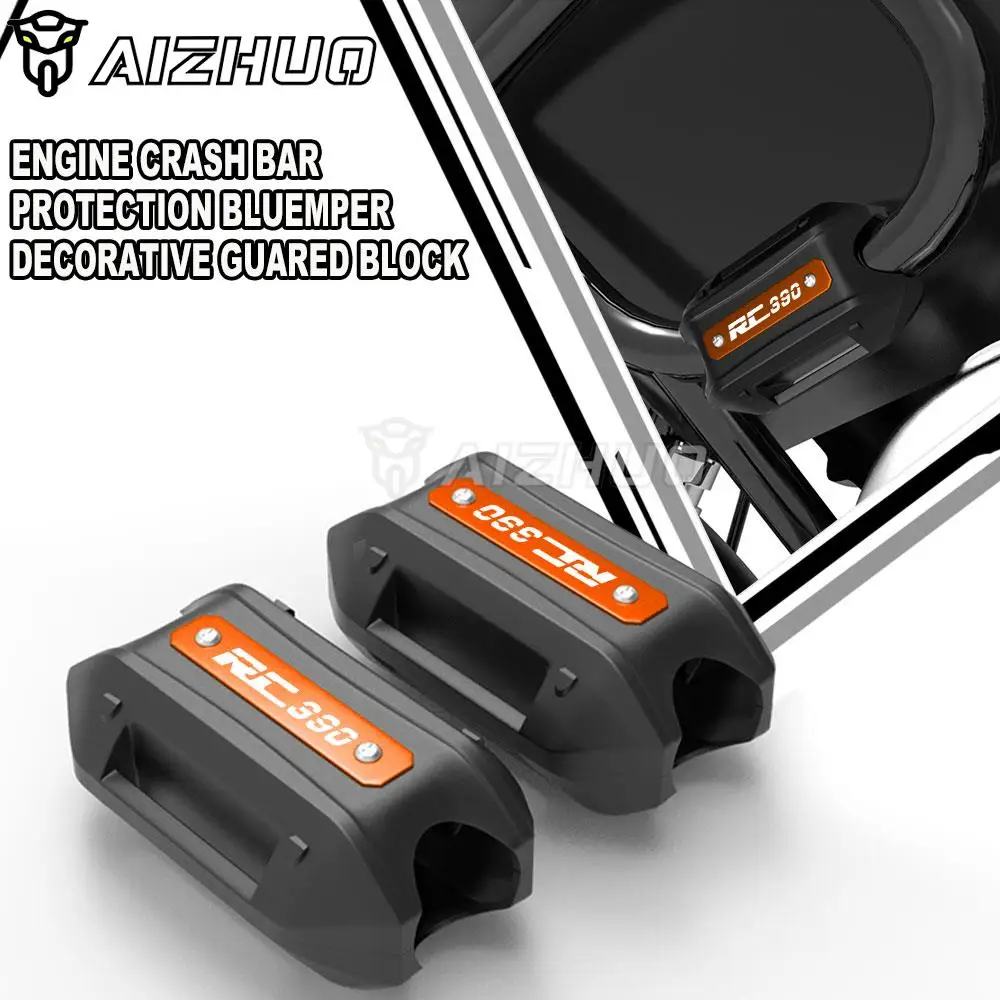 

For RC 390 RC390 2015 2017 2019 2020 2021 Motorcycle 25mm Crash Bar Bumper Engine Guard Protection Decorative Block