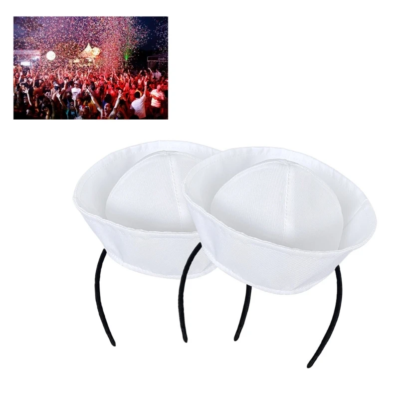 

Small Hat Adults Cosplay Costume Cosplay Nightclub Bar (White)
