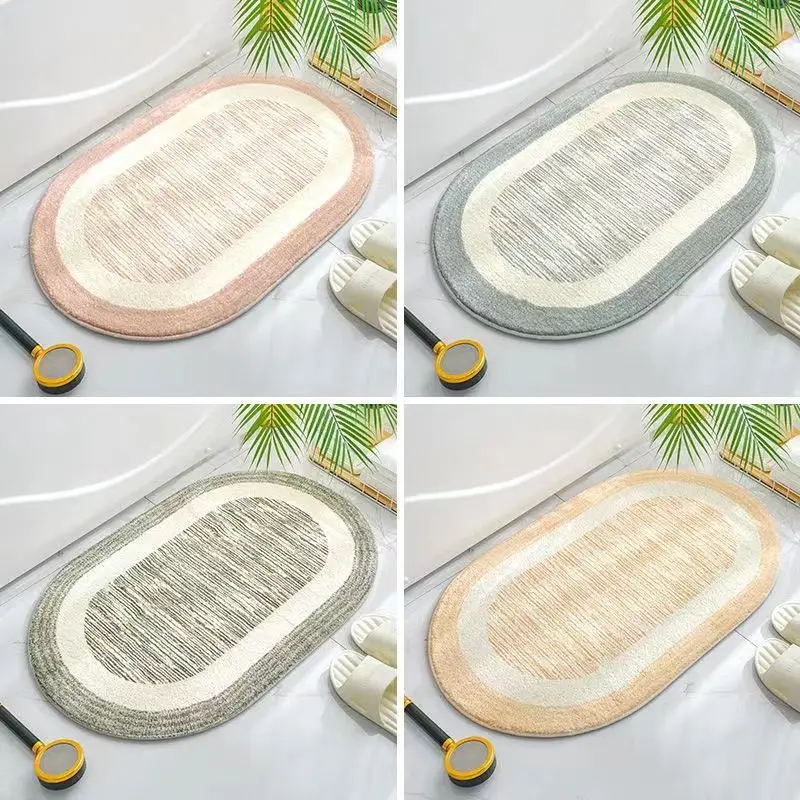 

Bathroom Absorbent Floor Mat Bathroom Carpet Plush Door Mat Door Toilet Toilet Non-slip Household Foot Mat