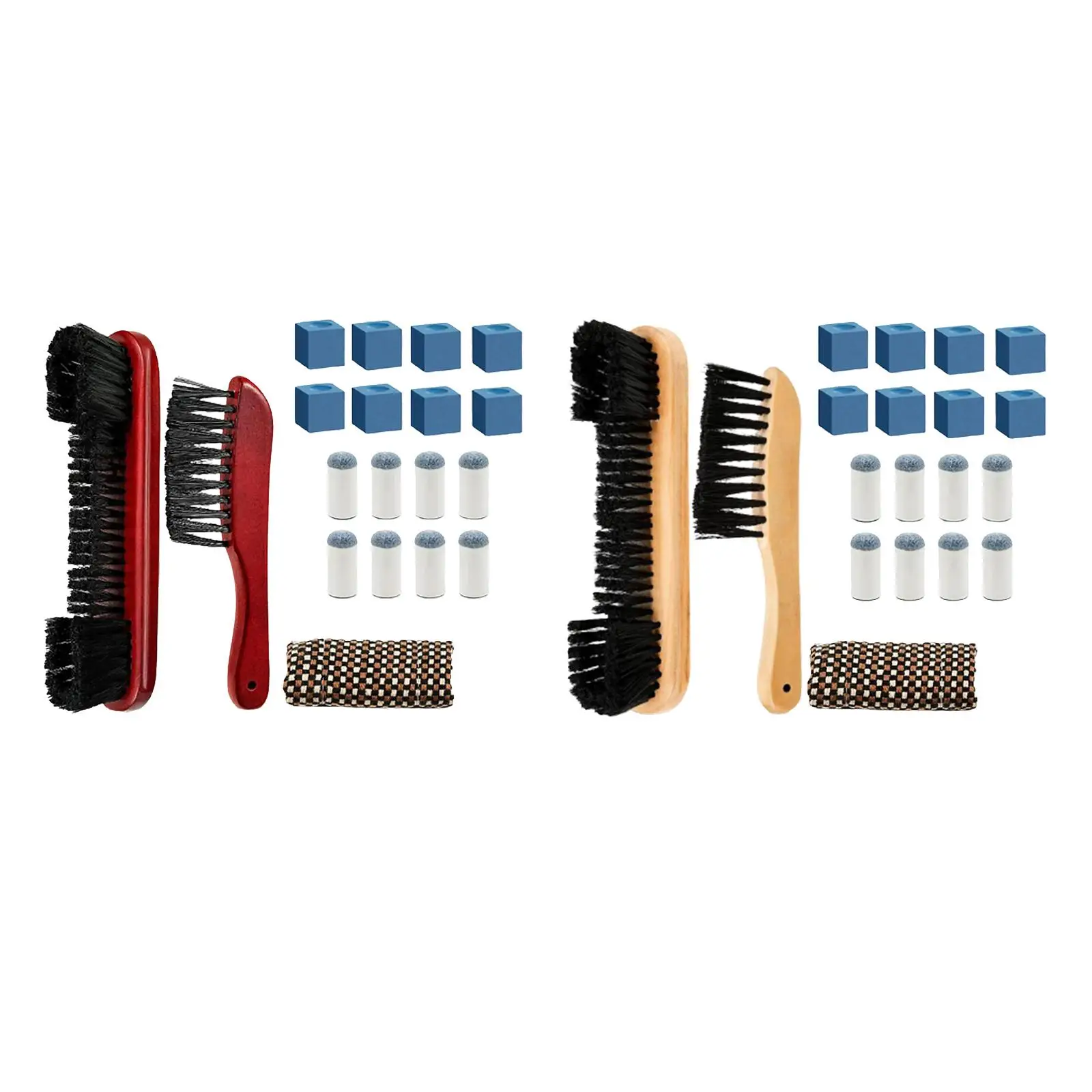 

Billiards Pool Table Brush Set Cleaning Tool Cue Tips Replacements