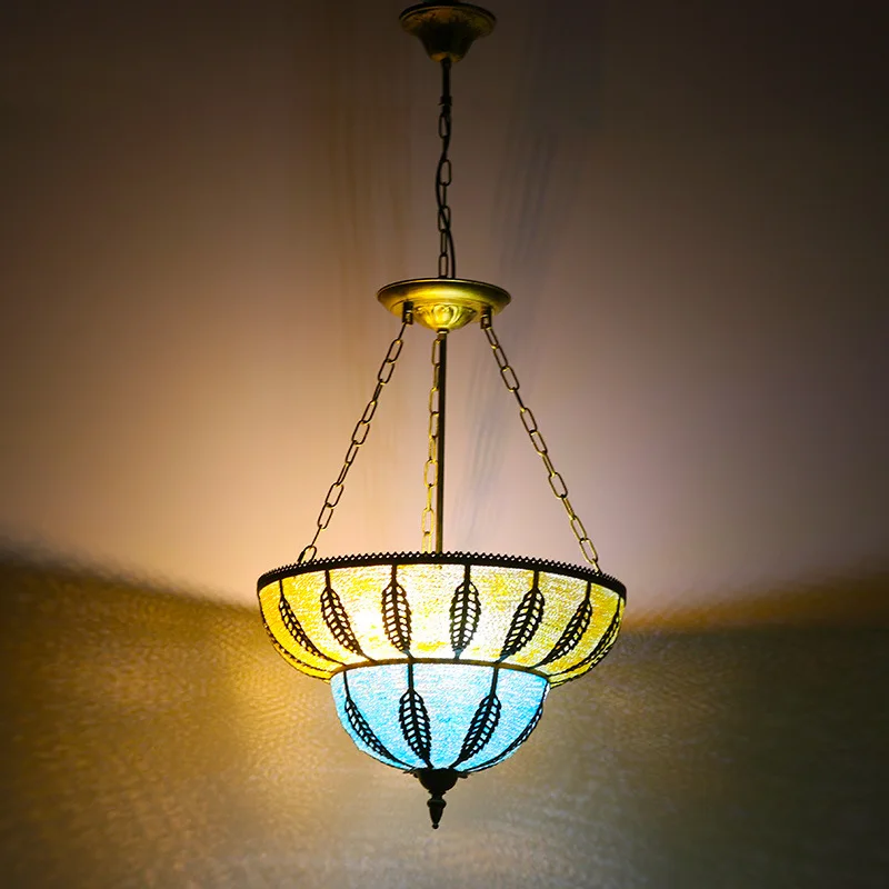 

Thai Color Retro Chandelier Living Room Bedroom Dining Room Aisle Card Seat Coffee Bar Lamp Pendant Light