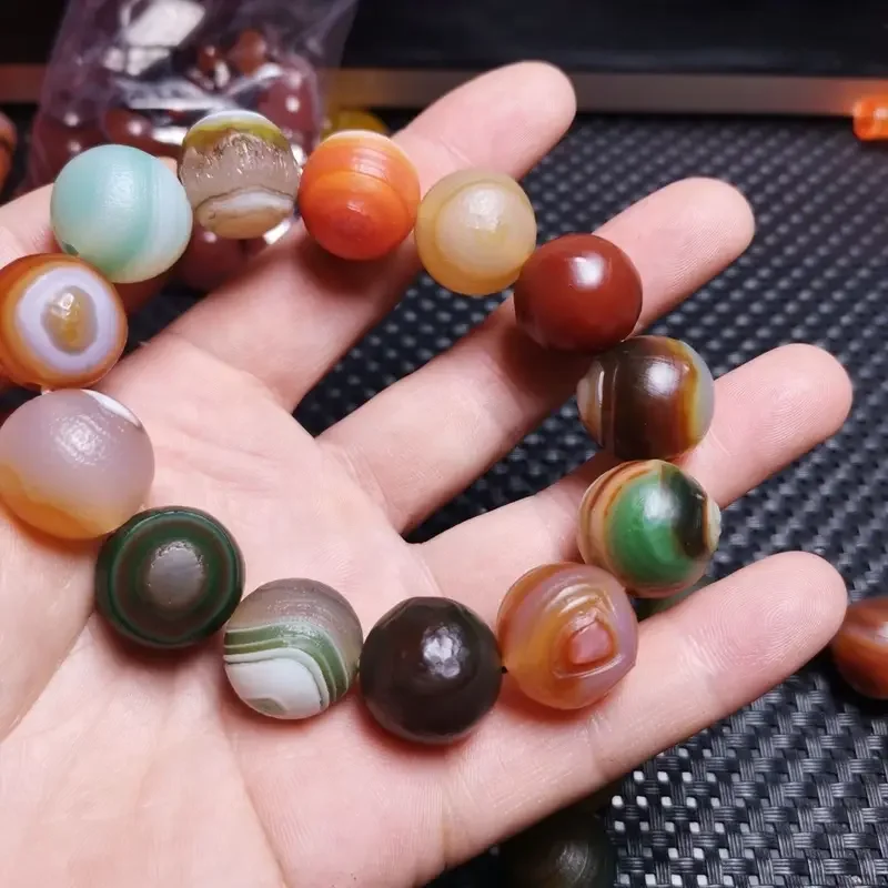 Браслет из натурального камня агата камень Alxa внешний шелковый глаз агатовый