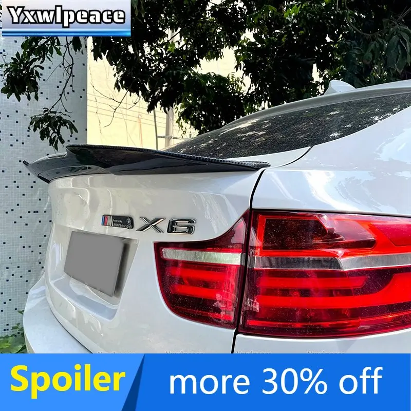 

PSM Style Real Carbon Fiber/FRP Rear Trunk Spoiler Trunk Lip Wing Body Kit Parts for BMW E71 X6 2008 - 2014