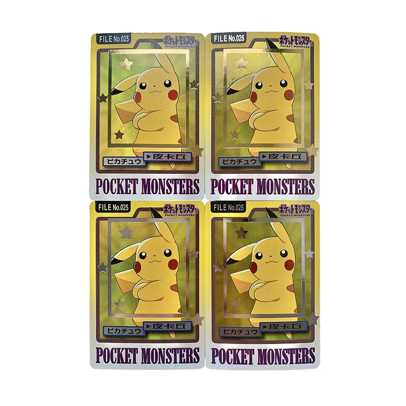 

1 шт. карта для навыков Pokemon Pikachu, рельефная Бронзирующая флеш-карта, коллекционная карта для анимационных игр, детские настольные игры, Подарочные игрушки