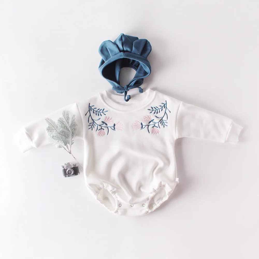 

2021 Spring Baby Girls Boys Clothes Newborn Bodysuits Cotton Summer One-Pieces Jumpsuit Long Sleeve Outfits Floral Rompers 0-3T