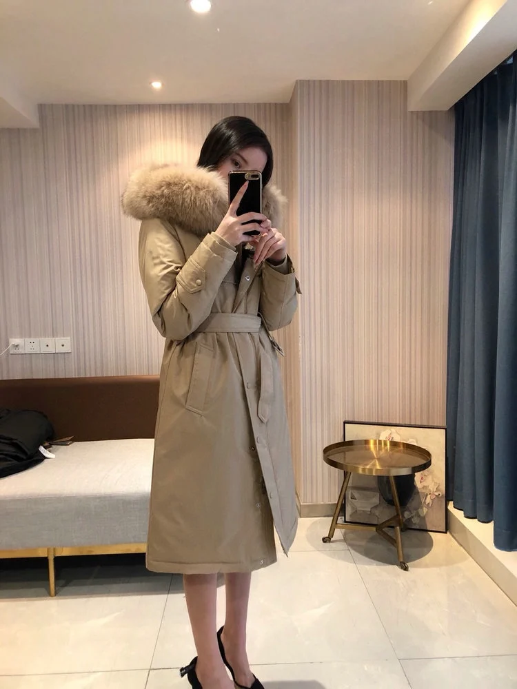 

New in Coats and Jackets for Women Women's Coats on Offer With Free Shipping white duck down Long Down Coat 2023 Luxury Parka