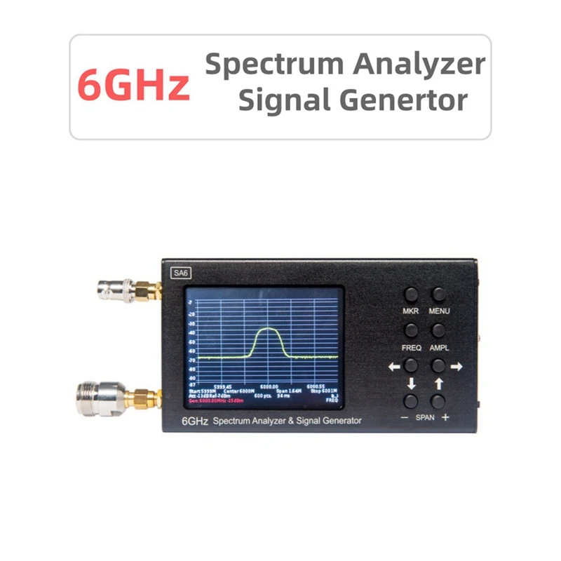 

Promotion! SA6 6G Spectrum Analyzer 3.2 Inch Touch Color Screen 2500MA Wifi CDMA 35-6200Mhz Wireless Signal Generator Tester