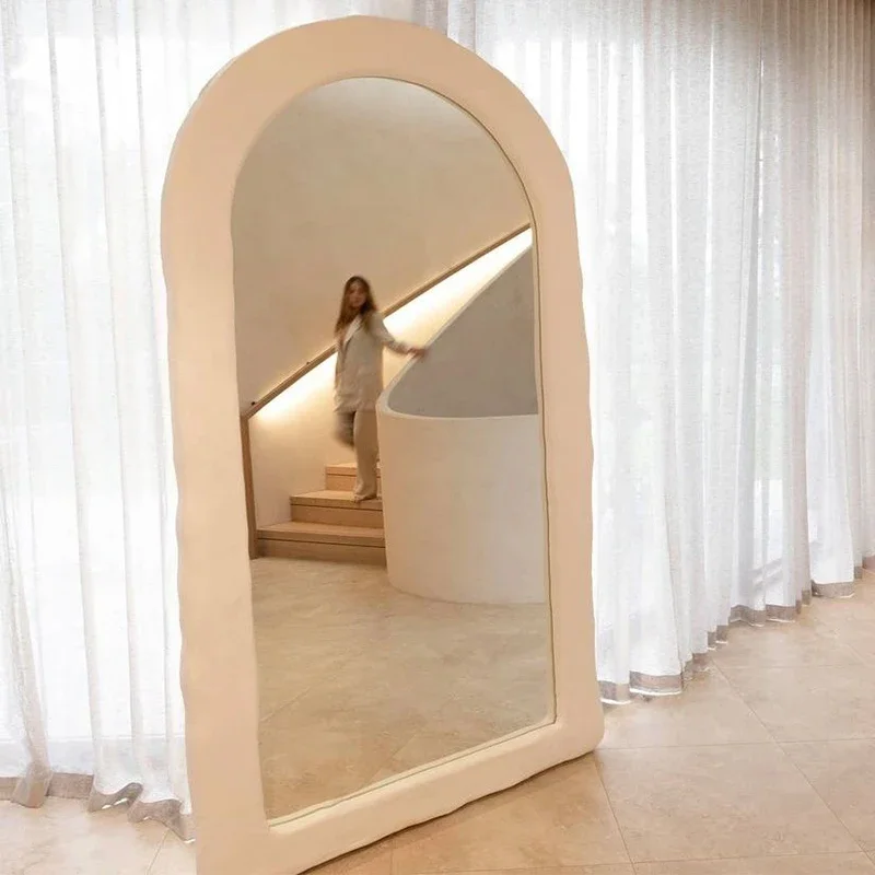 Необычное длинное большое зеркало туалетный столик эстетическое для всего тела