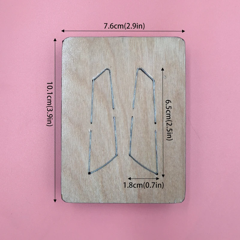

Shaped Earring Wooden Cutting Dies Compatible with Most Machines