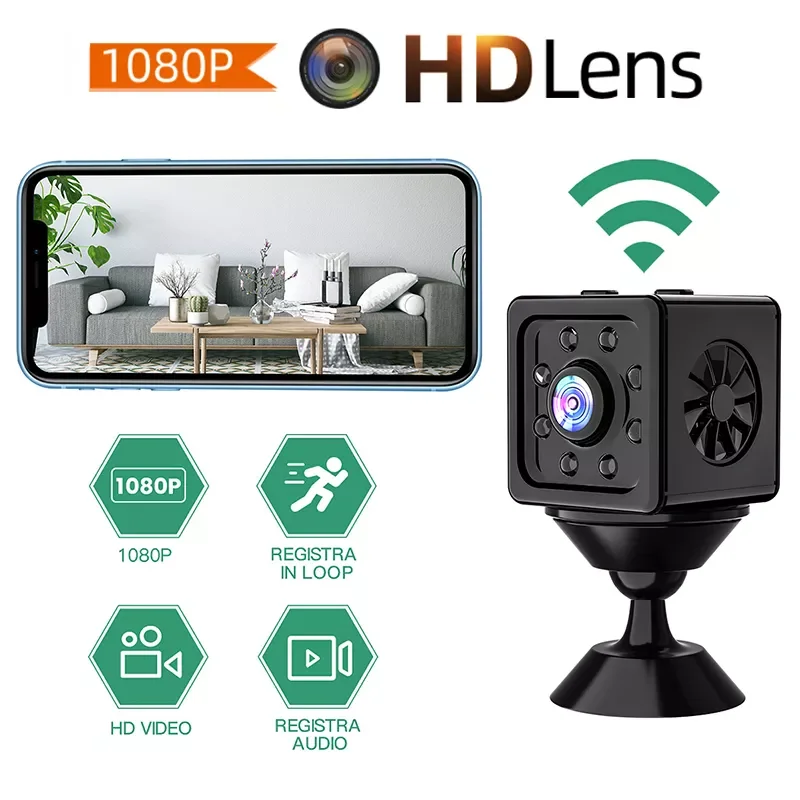 

WIFI Mini Camera 4K Night Vision Camcorder Micro Sport Camera Security Surveillance Cam Smart Home IP Network Baby Monitor