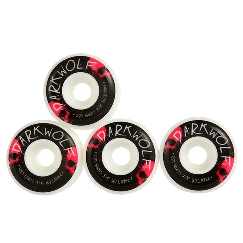 

Darkwolf Skateboard Wheels Set Of 4 High Resilience105a Professional Grade Street/Park 54X32mm