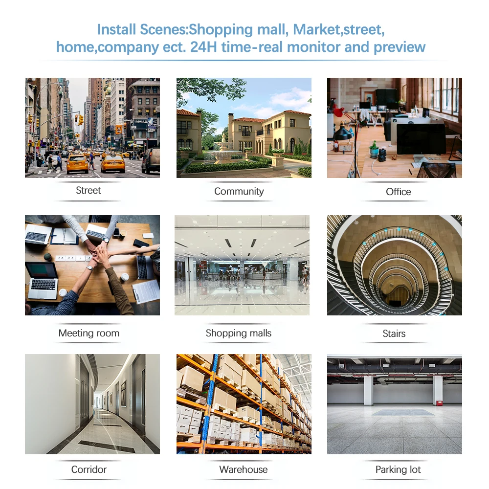 Оригинальные комплекты видеонаблюдения Dahua интеллектуальная IP-камера с двойной