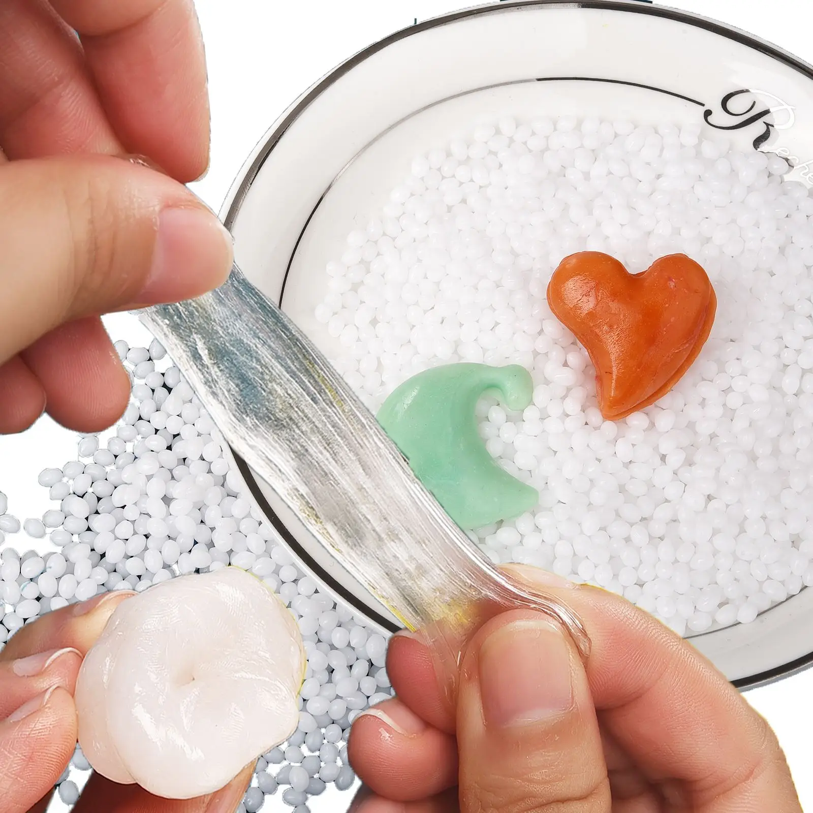 50g/100g Polymorph Thermoplastic Friendly Plastic Aka Polycaprolactone Pellet DIY Ceramics Tool Modeling Clay Pottery Doughs |
