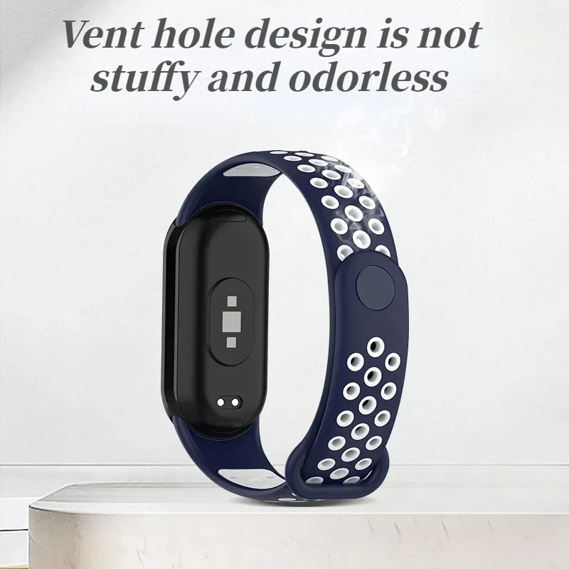 Силиконовый Спортивный Ремешок Для Xiaomi Mi Watch Band 9/8 Удобный Сменный Браслет