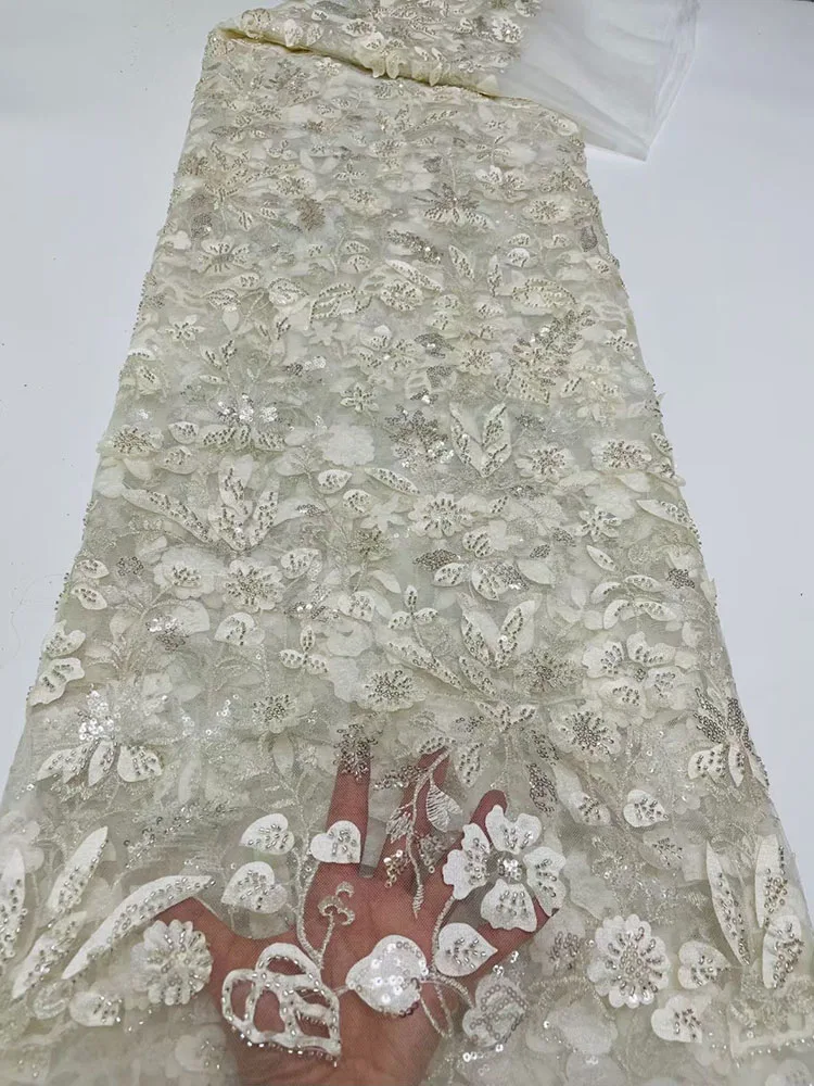 

Сгоревшая оранжевая нигерийская сетчатая кружевная ткань с бусинами высокое качество роскошные африканские блестки французский тюль круж...