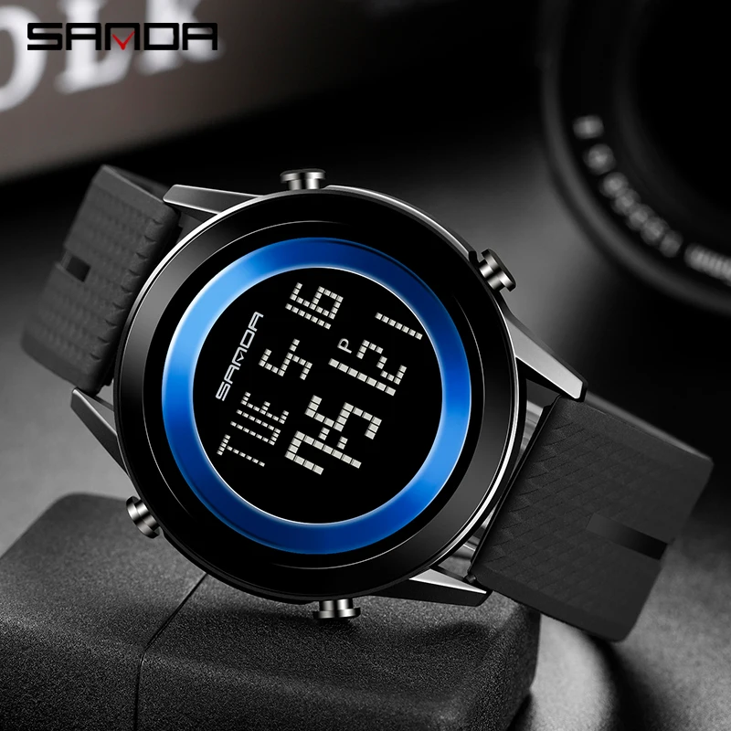 

SANDA New Fashion Multifunctional Electronic Watch Military Watch For Men Sports Watches Mountaineering Alarm Clock Waterproof