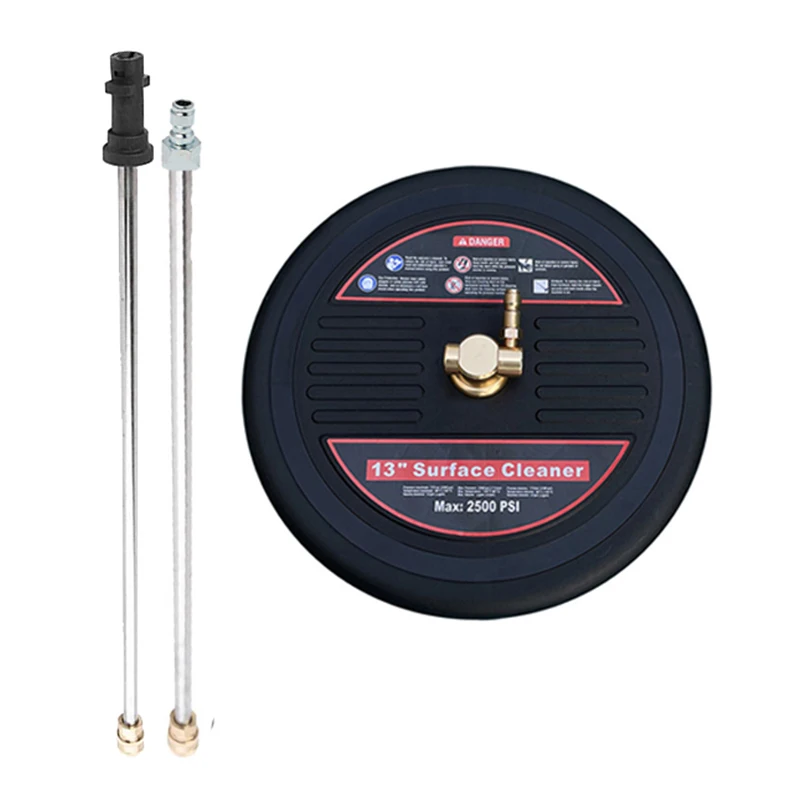

13" Pressure Washer Surface Cleaner with 2 Extension Wands in Karcher K 2500PSI Power Washer for Cleaning Driveway Sidewalk Deck