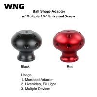 versatile magic ball adapter mount with 14 38 holes for camera flash mount ring light tripod monopod vlog kit for tiktok