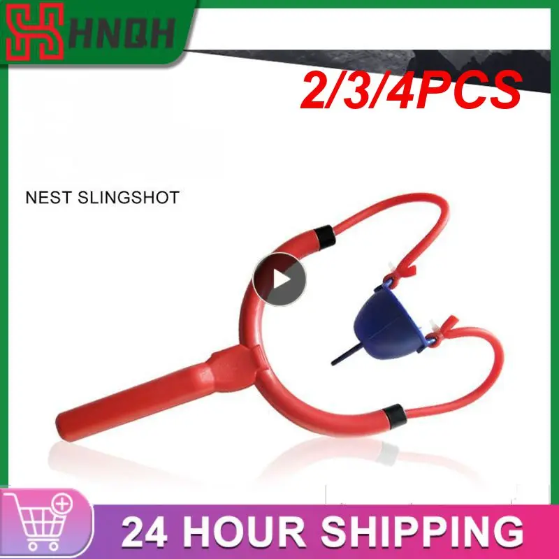 

2/3/4PCS Simple Fishing Throwing Device High-jump Goods For Fishing Fishing Nest Slingshot Long-range Fishing Gear