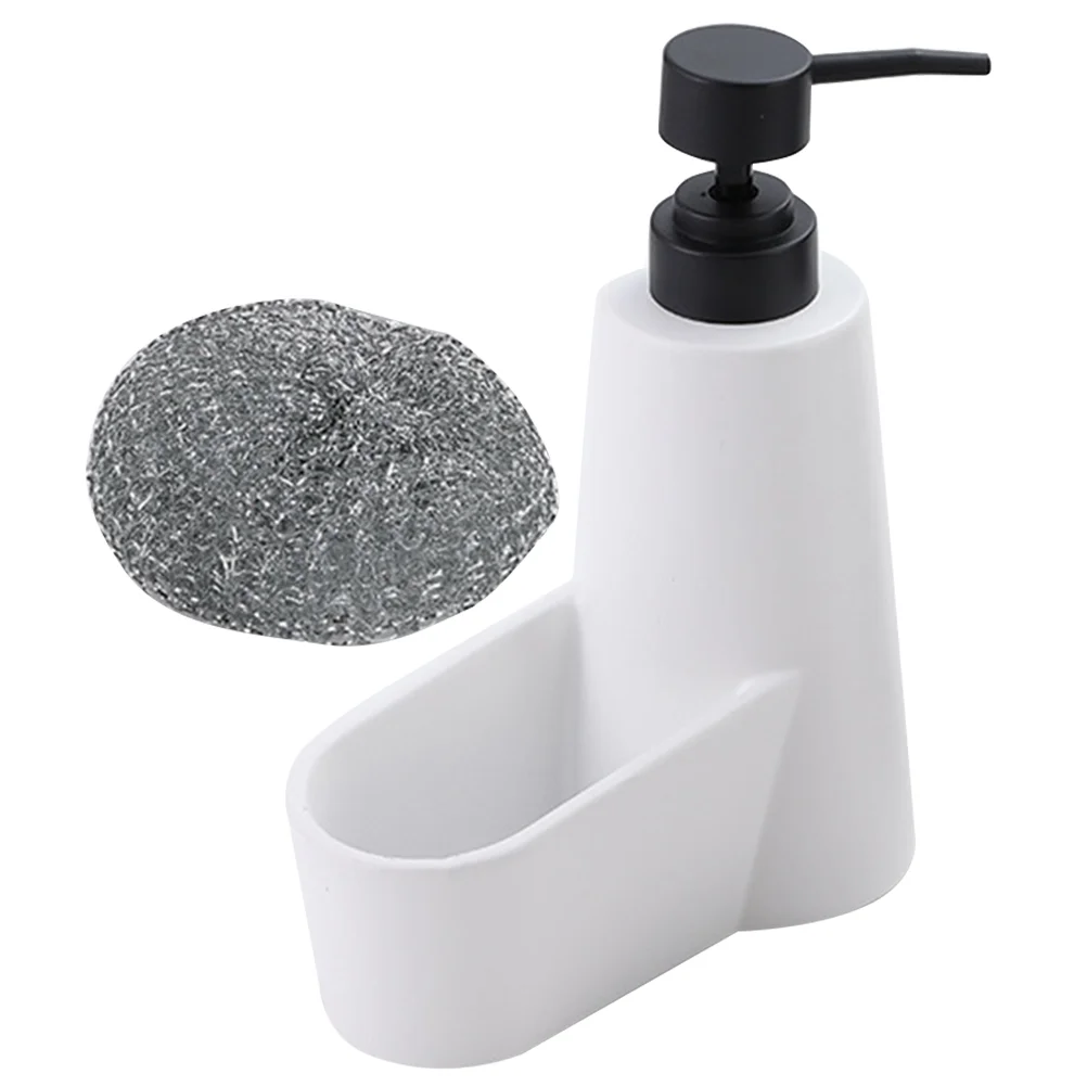 

Kitchen Soap Dispenser With Sponge Holder Bathroom Dish Detergent Dispenser