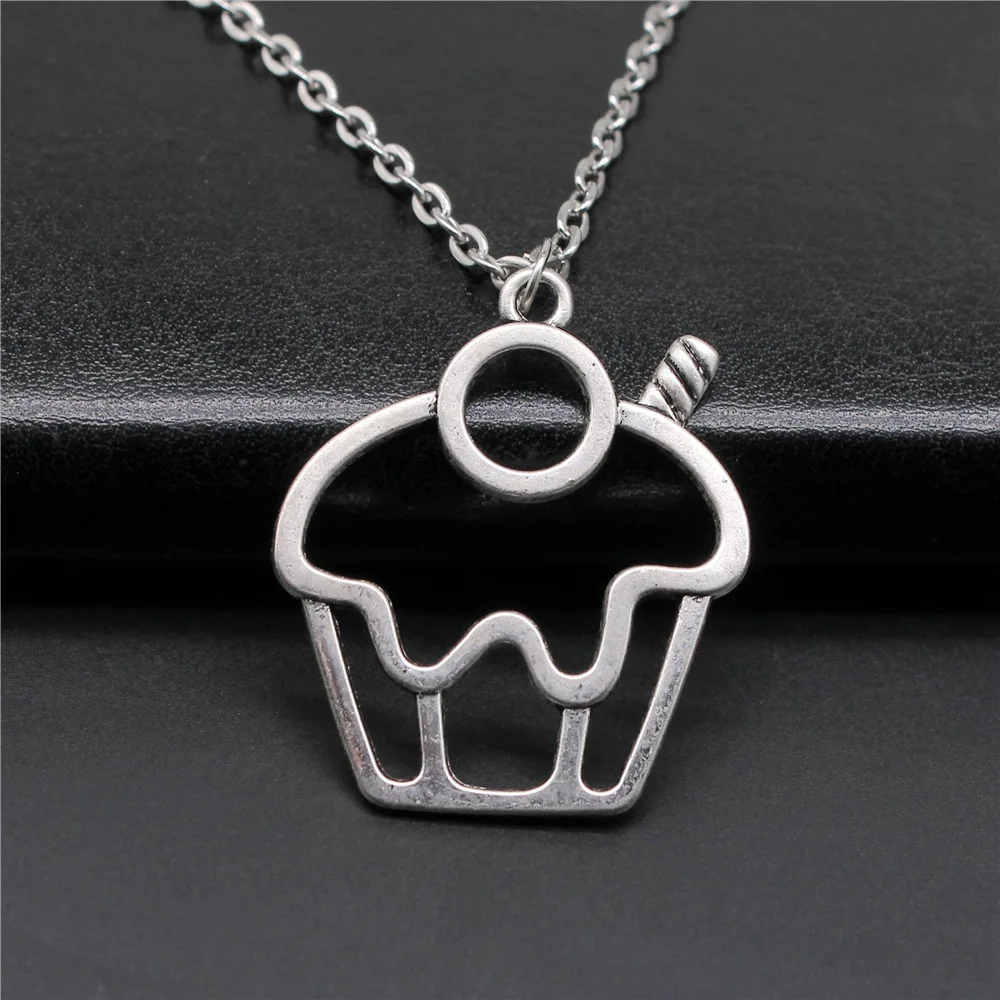 Модное простое винтажное ожерелье в античном стиле серебряного цвета с