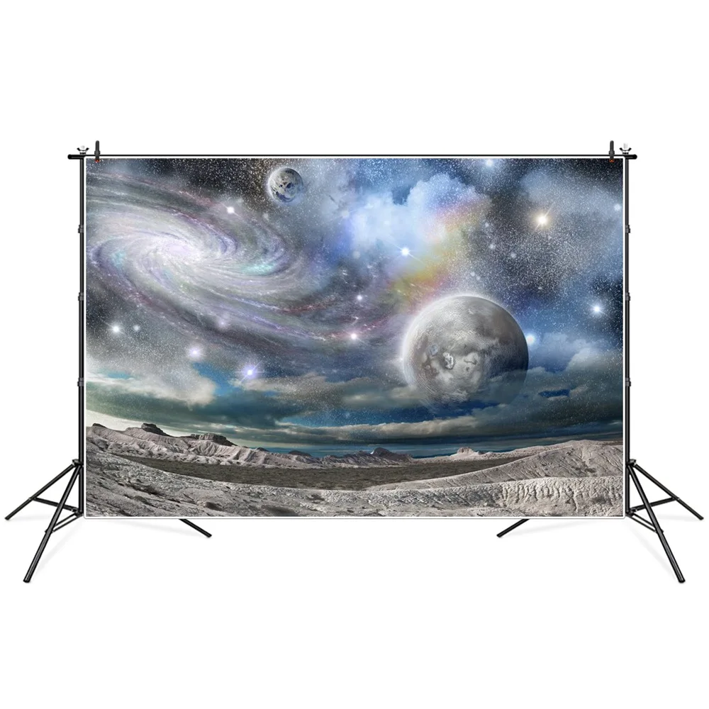 

Fantasy Outerspace Planet Nebula Galaxy Starrysky Universe Photography Backdrops Custom Baby Party Decoration Photo Backgrounds