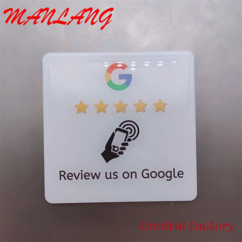 Карточка для обзора Google NFC NTAG213 215 216 эпоксидная/ПВХ наклейка на окна/табличную