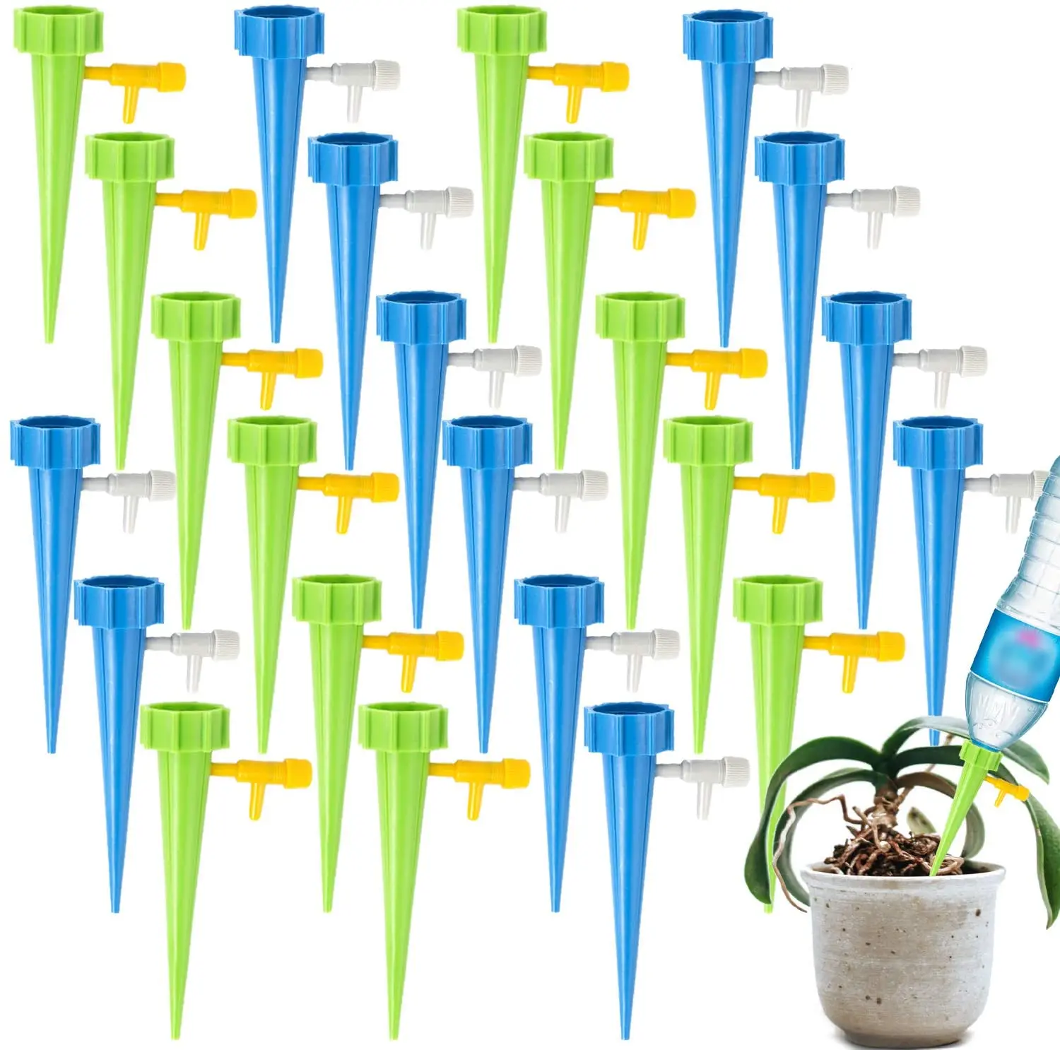 5/10/20Pcs Plant Automatic Watering Spike Adjustable Self Drip Irrigation Device 